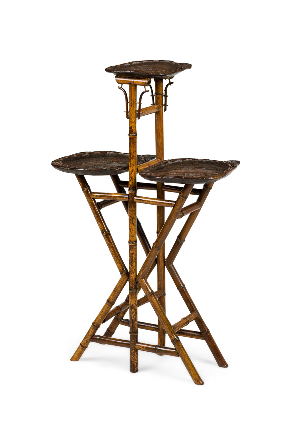 French victorian bamboo pedestal