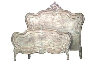 French louis xv provincial bleached full bed 2
