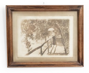 English country lady with umbrella photograph