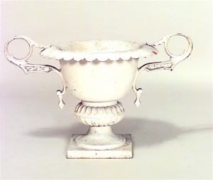 Outdoor victorian iron urn