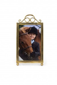 English victorian brass picture frame