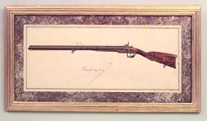 Continental firearm watercolors