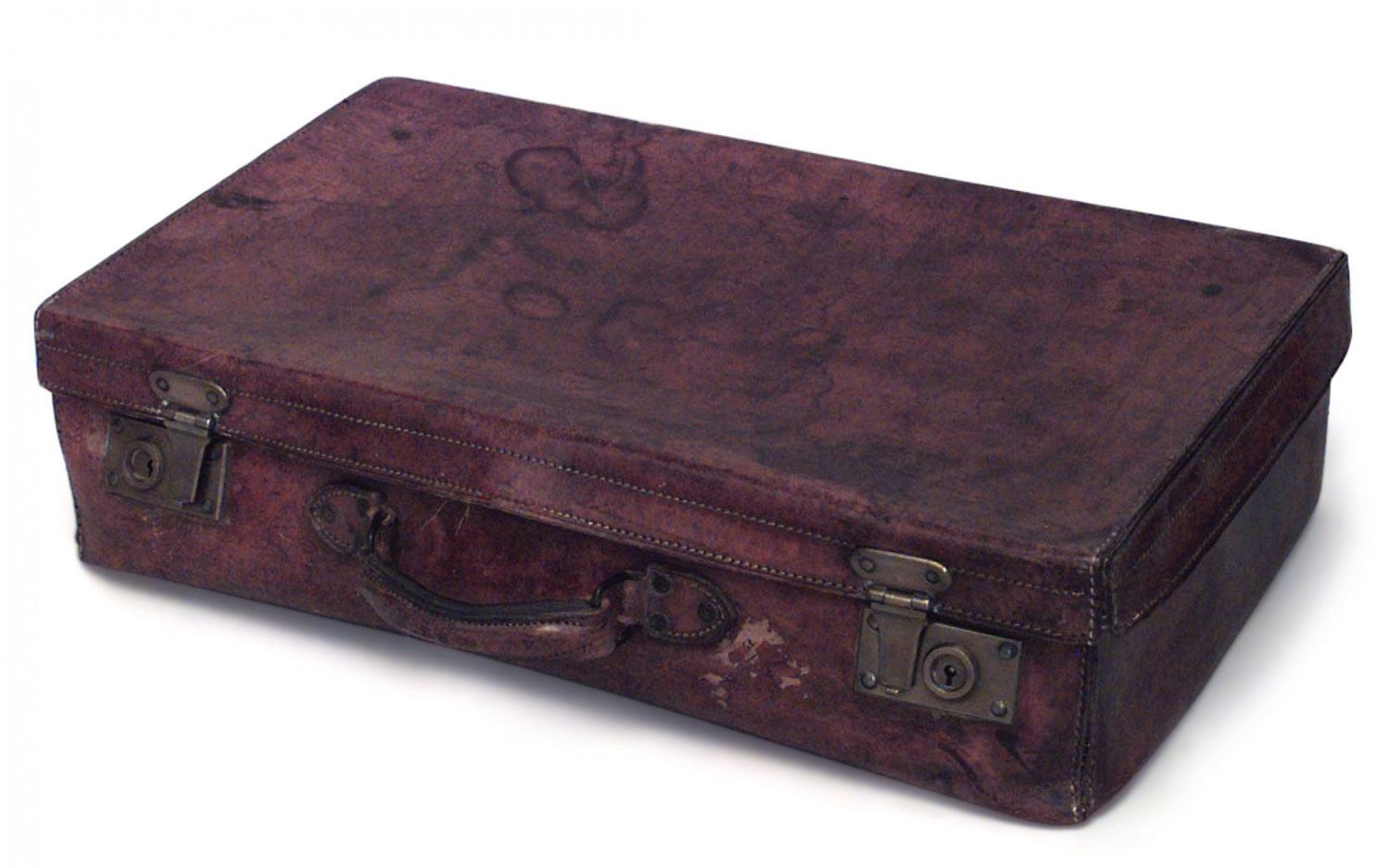 English brown leather valise 4