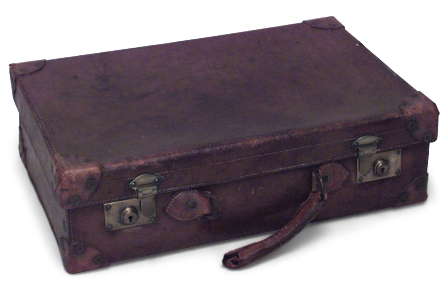 English brown leather valise 3