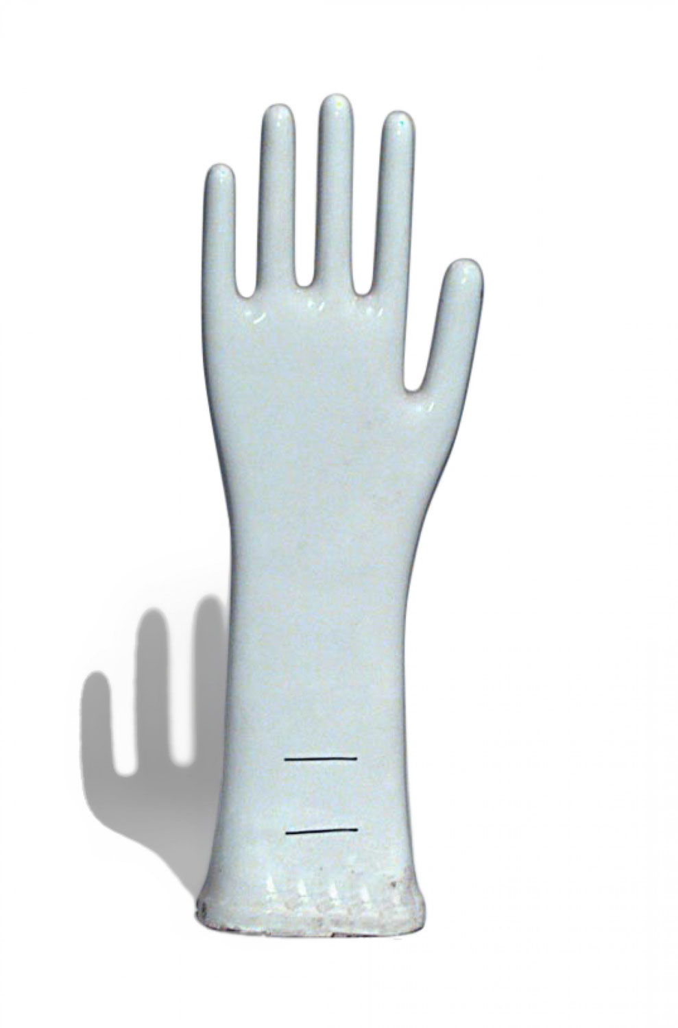 English white porcelain glove forms