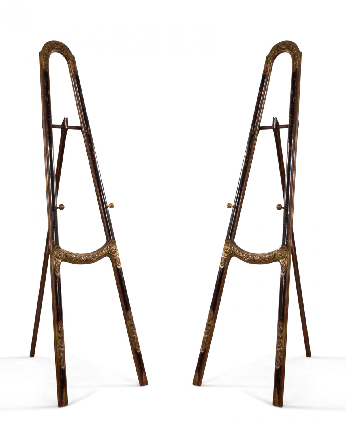 Art nouveau gilt easel stand 1