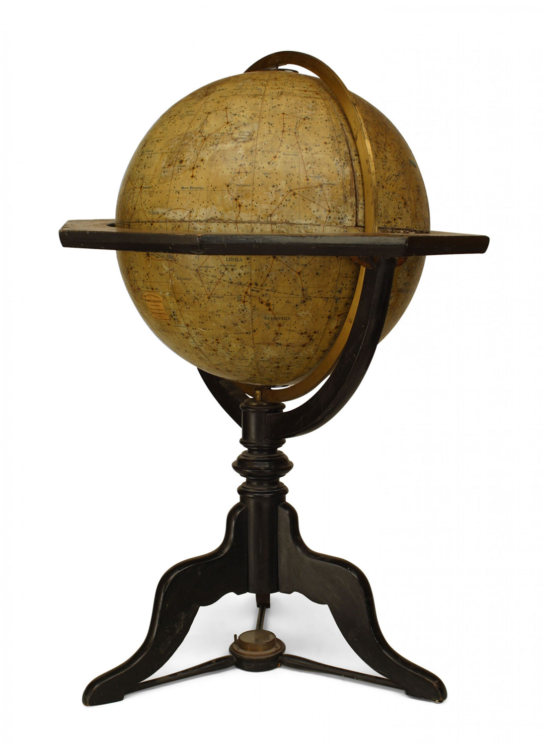 Continental celestial globe