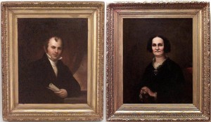 American federal male and female portraits 1