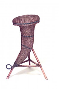 Victorian wicker cornucopia fernery