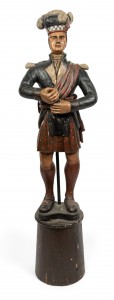 Scotsman carousel style painted kilt figure
