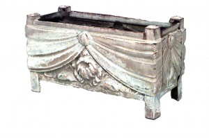 French art deco iron swag planters 2