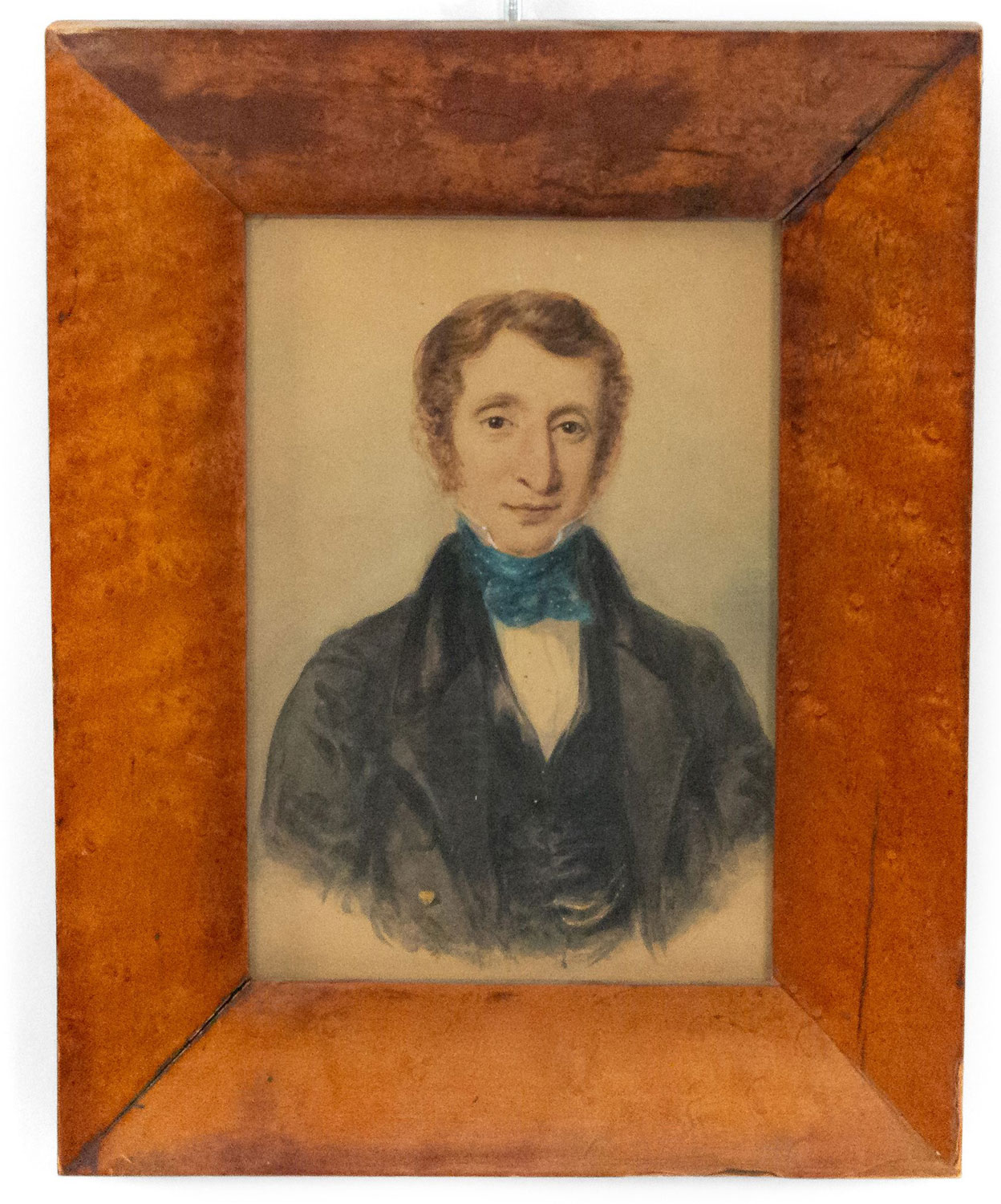 English victorian male watercolor portrait 4