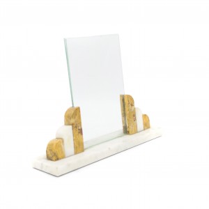 Art deco marble picture frame
