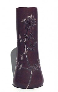 American mission heintz art metal bronze vase