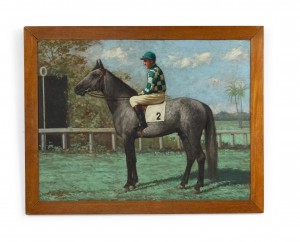 English country horse and jockey painting 4