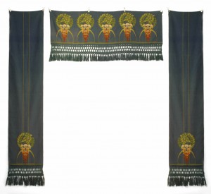 English arts and crafts floral valances 1