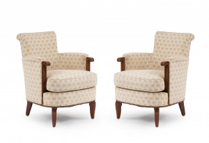 French art deco bergere arm chairs 1