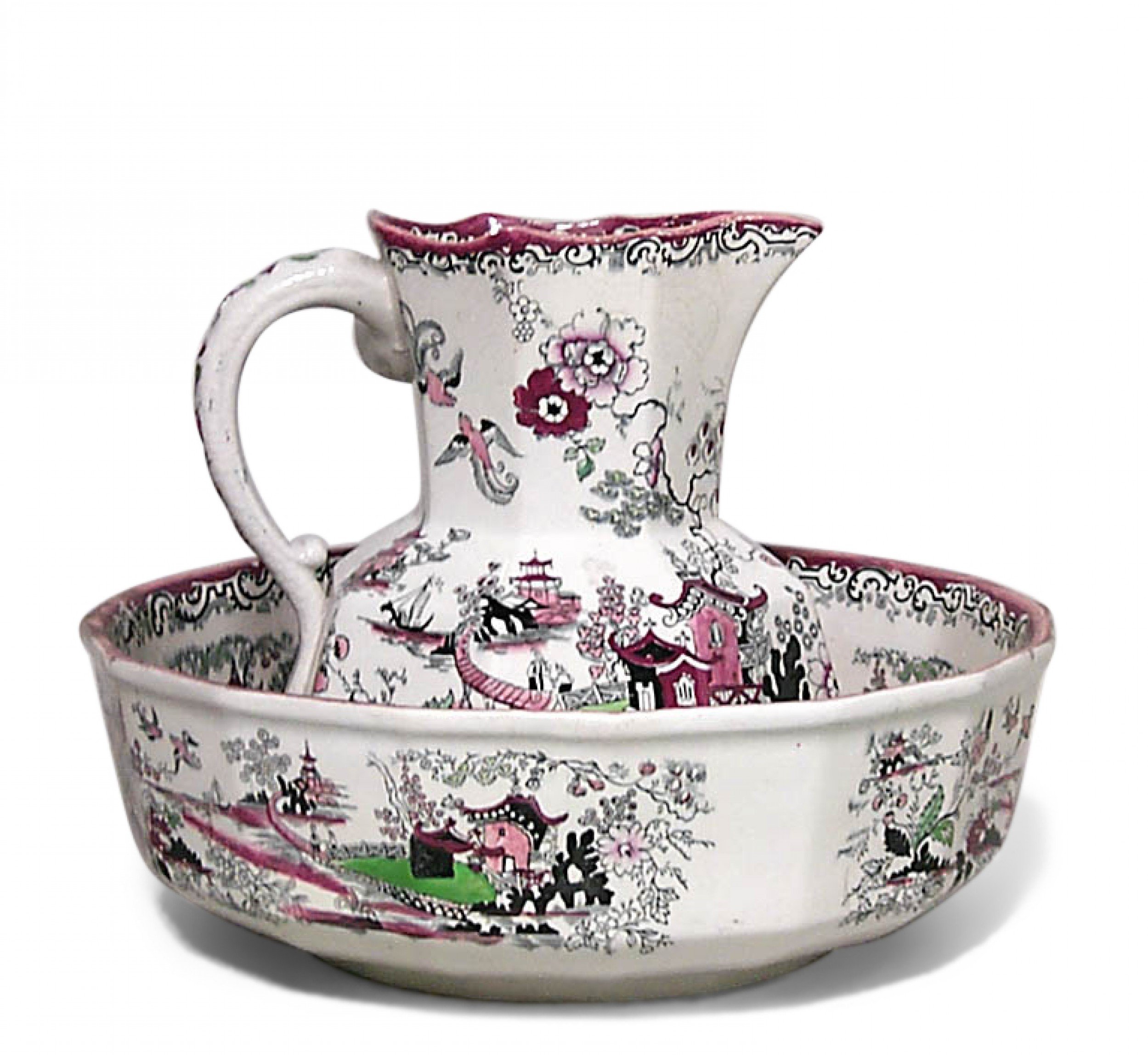 English ironstone pitcher