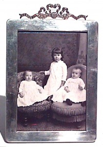 English george vi silver picture frame