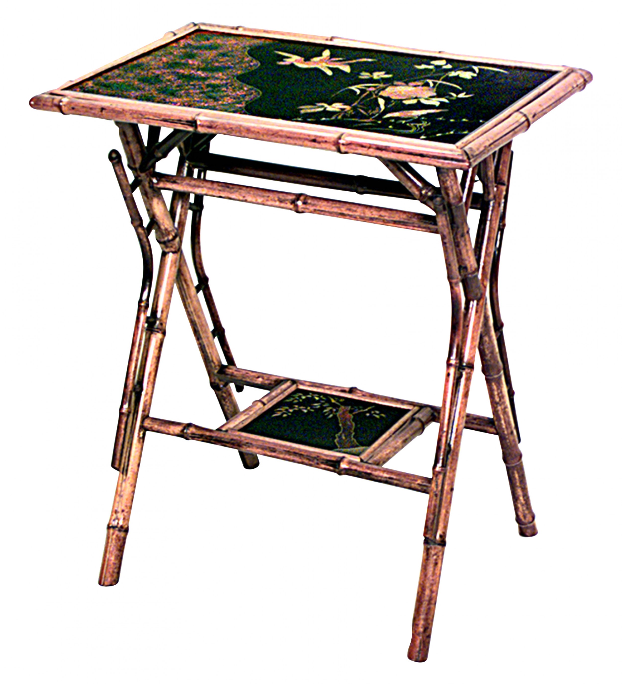 English victorian bamboo end table 5