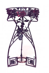 Art nouveau wrought iron fernery