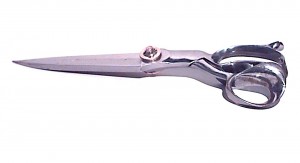 English art deco chrome plated shears