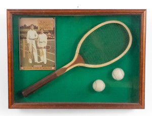 English tennis display case wall plaque 1