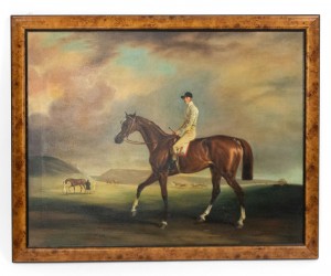 English victorian jockey painting