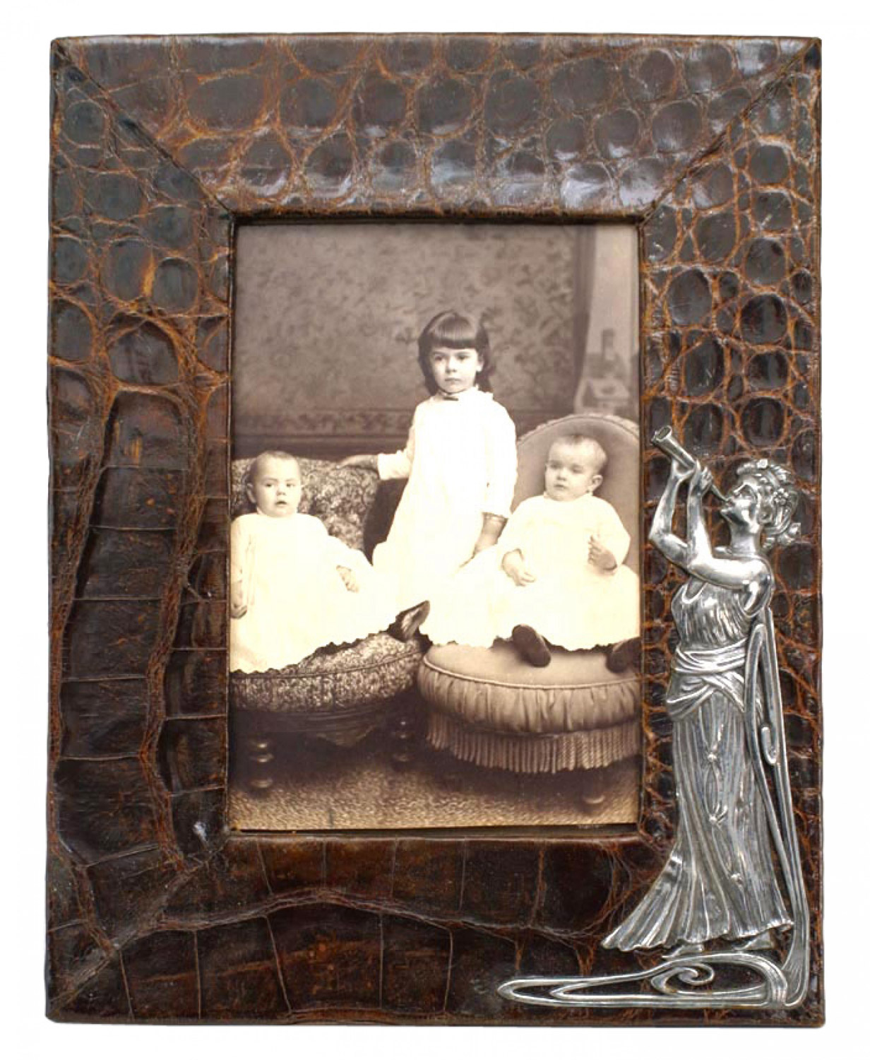 English brown crocodile picture frame 6