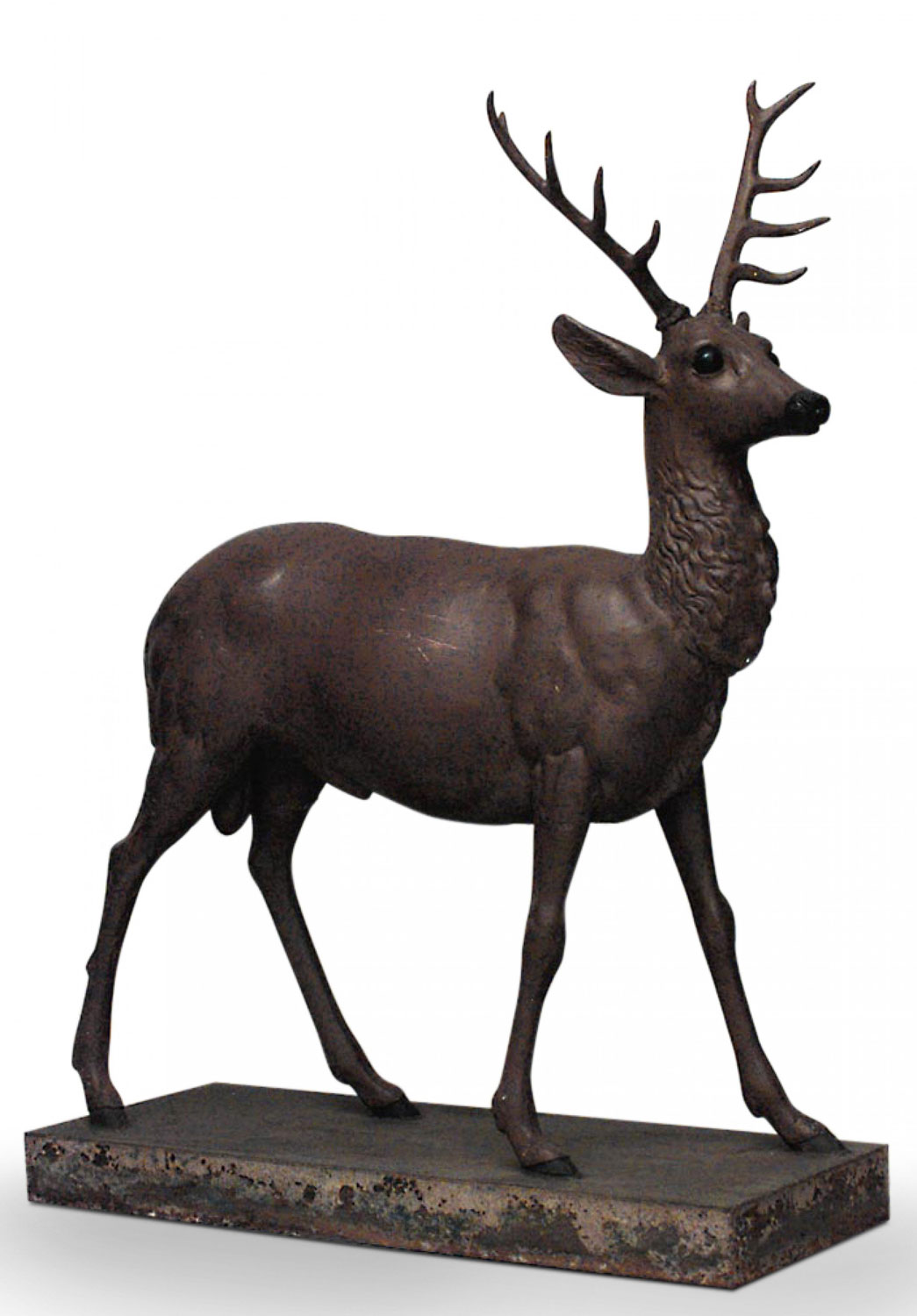 Outdoor country iron deer statuary
