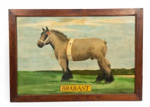 American country horse brabant painting