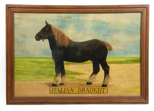 American country horse italian draught painting