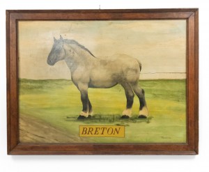 American country horse breton painting 1