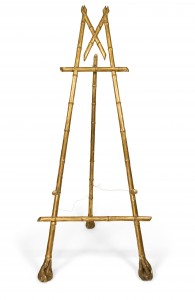 French victorian gilt faux bamboo easel 1
