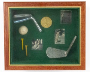 English golf display case wall plaque 1