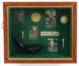 English golf display case wall plaque 2
