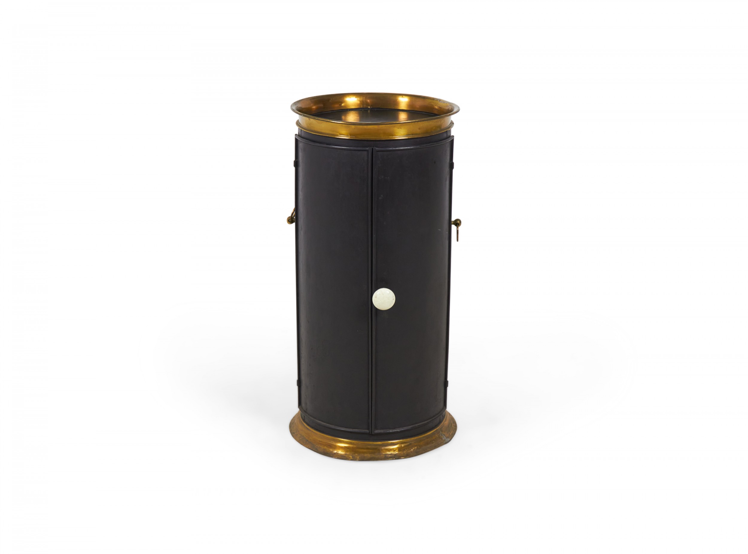 English victorian iron and brass pedestal