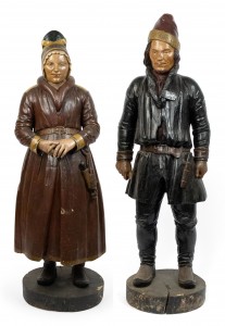 Continental laplander painted figures