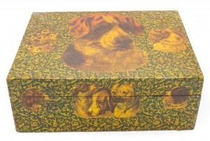 English victorian decoupage dog box 3
