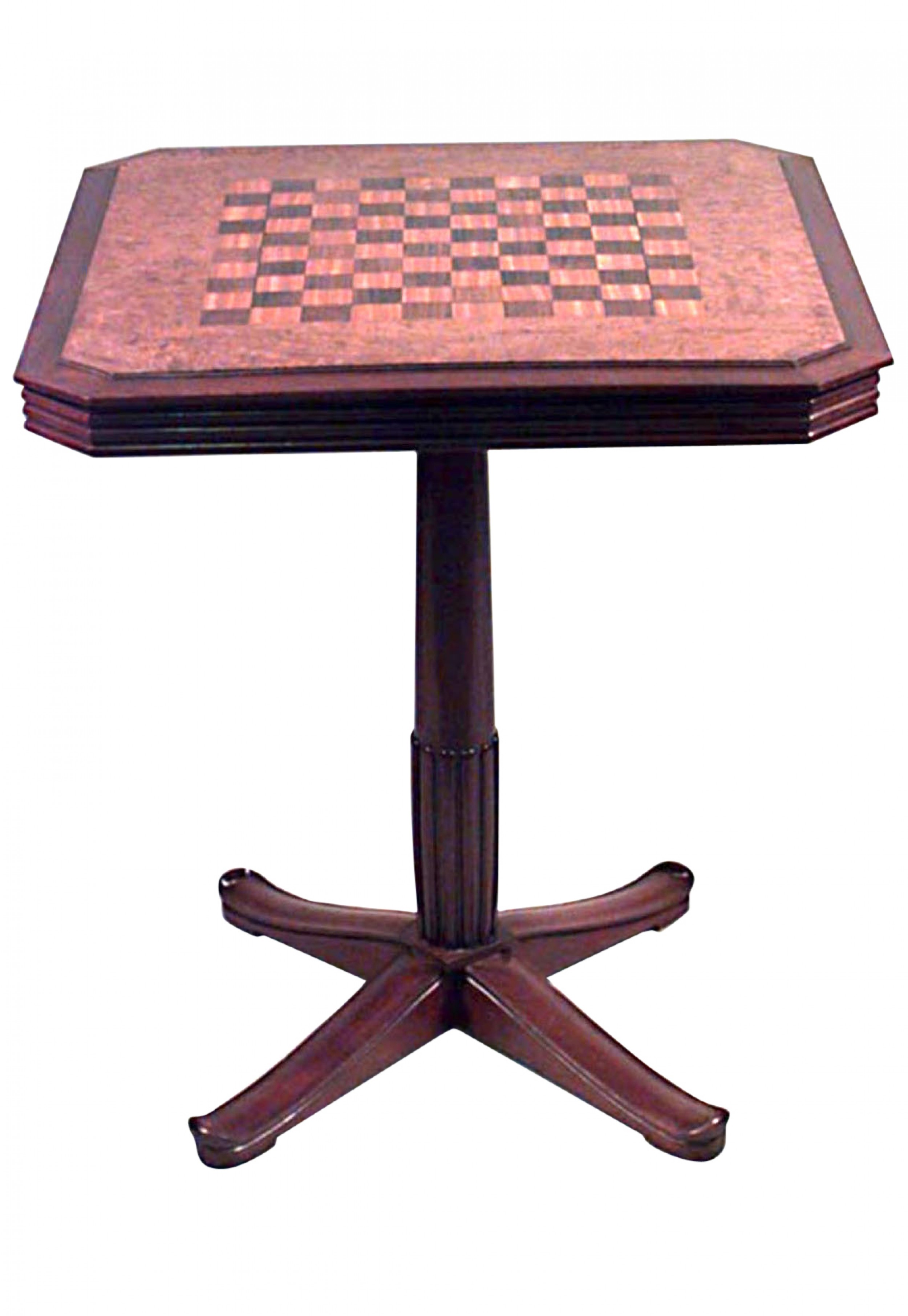 French art deco mahogany game table
