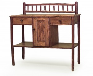 Rustic old hickory oak sideboard