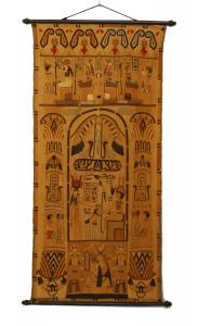 Middle eastern egyptian embroidered wall hanging 1