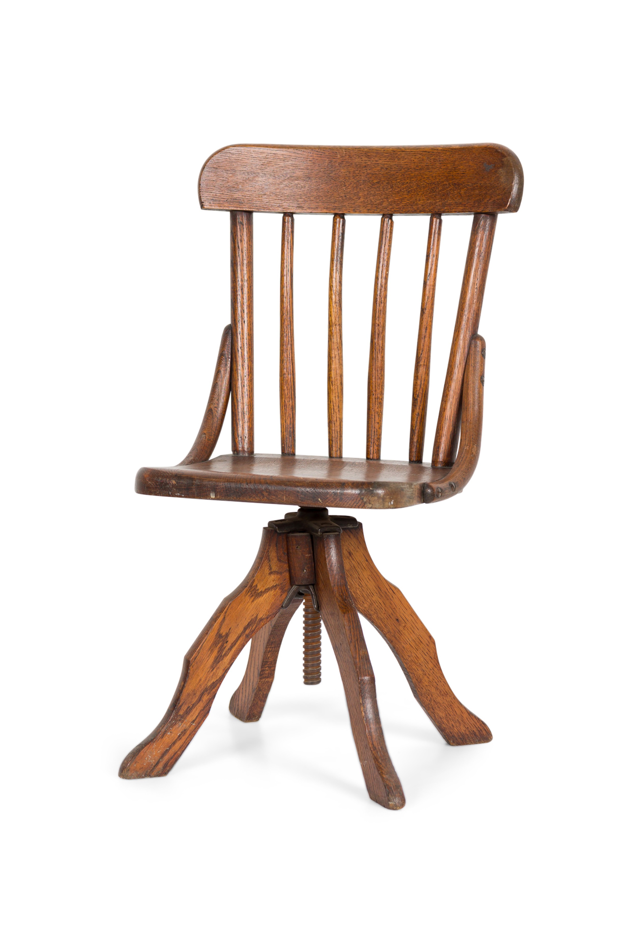 Victorian oak child desk chair 1