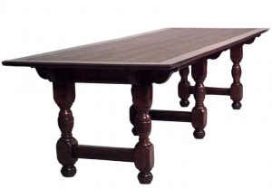 English renaissance oak refectory table 7