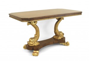 English regency rosewood center table