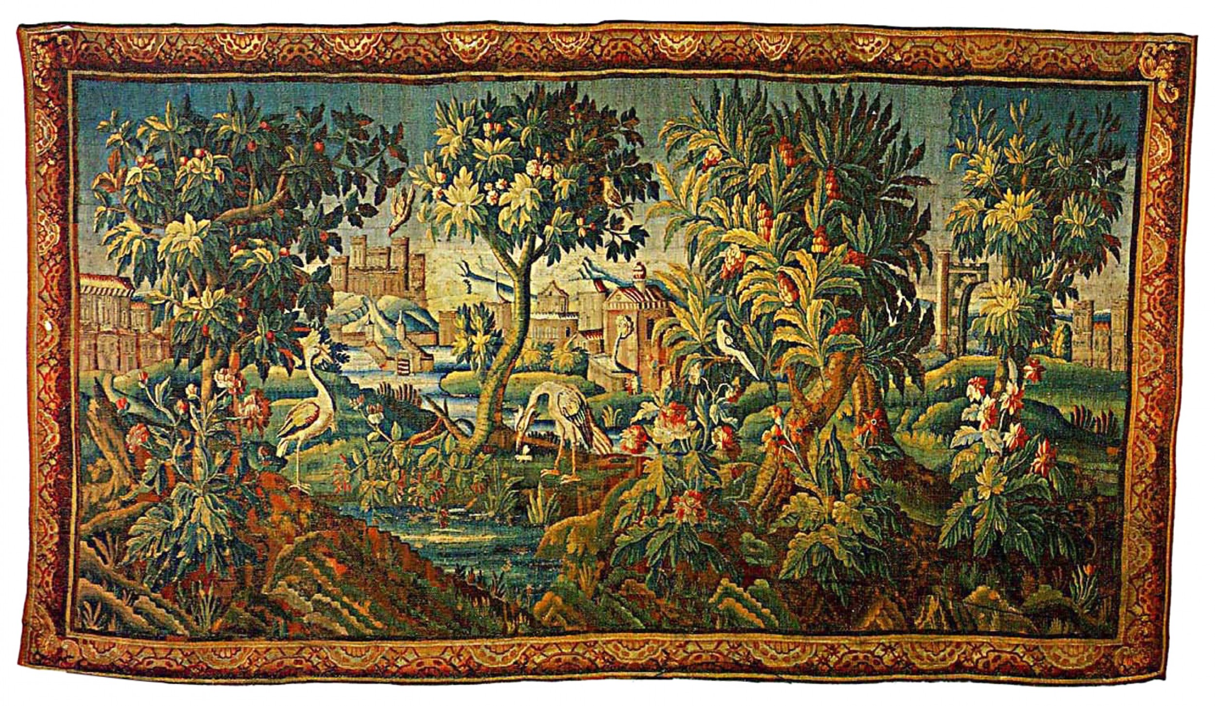French louis xvi style aubusson castle tapestry 1