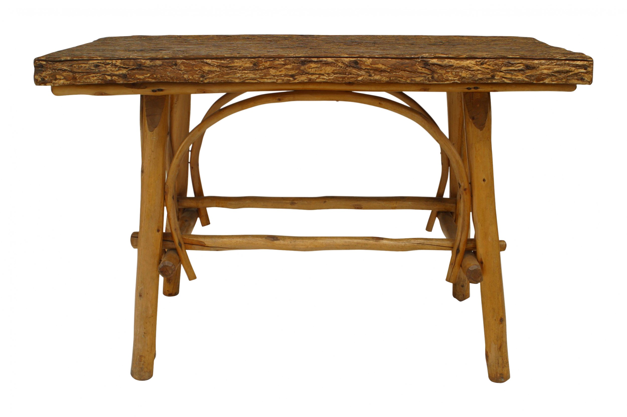 Rustic adirondack elm center table 1