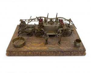 English victorian smoking stand with carriage figure 1