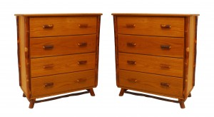 Rustic old hickory oak chest 1