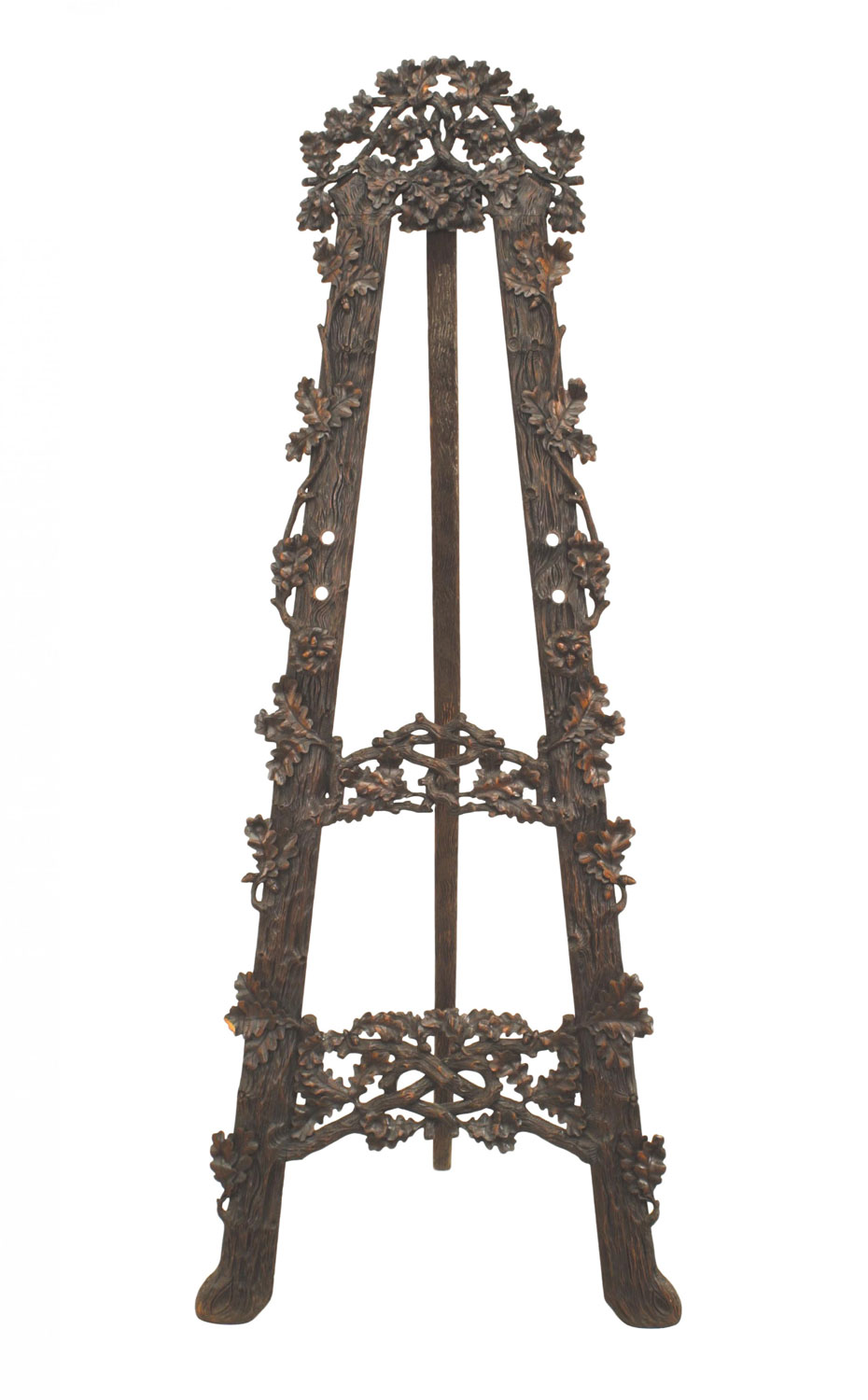 Rustic black forest floral easel